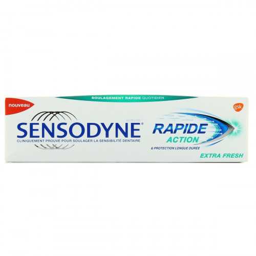 SENSODYNE DENTIFRICE RAPIDE ACTION EXTRA FRESH 75ML
