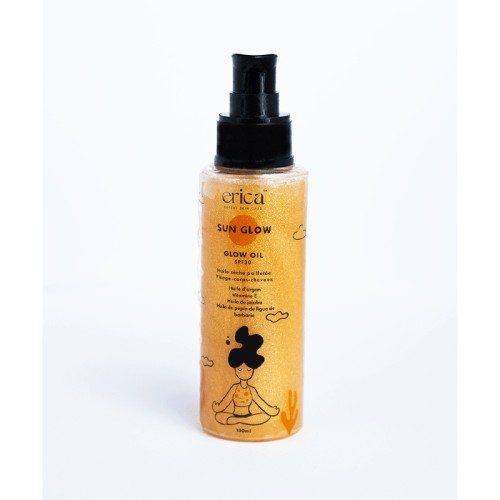 ERICA SUN GLOW HUILE SECHE PAILLETEE SPF30 100ML