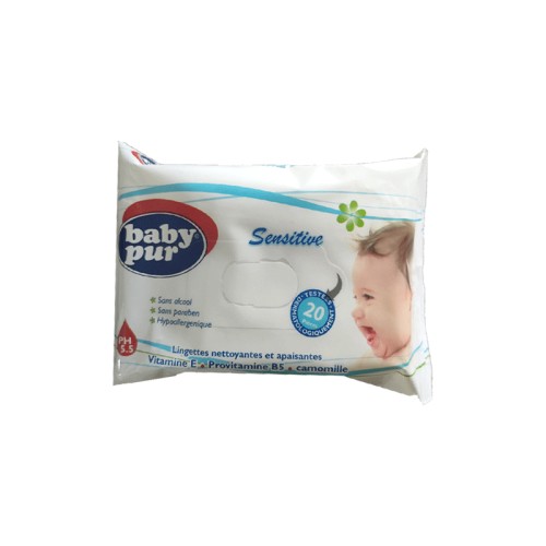 BABY PUR LINGETTES SENSITIVES 20 PIECES