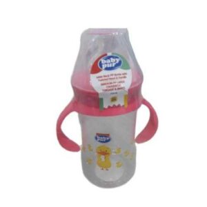 BABY PUR BIBERON PP MAXI LARGE AVEC ANSES ET COUVERCLE TORSADE 360ML