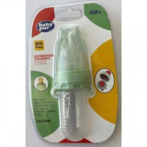 BABY PUR DISTRIBUTEUR D'ALIMENTS AVEC CUILLERE EN SILICONNE