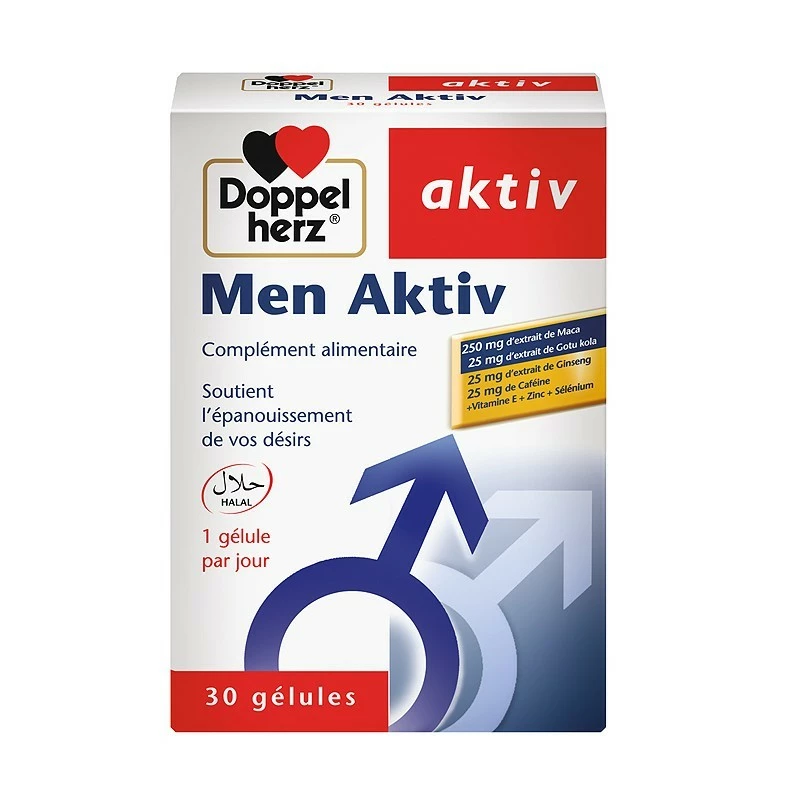 DOPPELHERZ Men Aktiv, 30 Gélules
