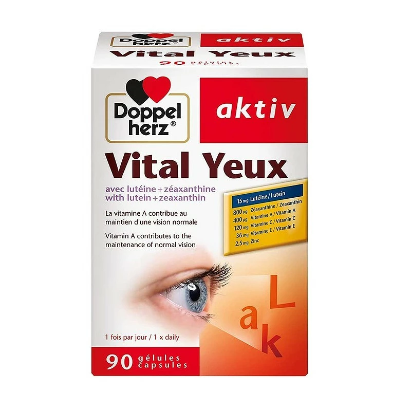 DOPPELHERZ AKTIV Vital Yeux, 30 gélules