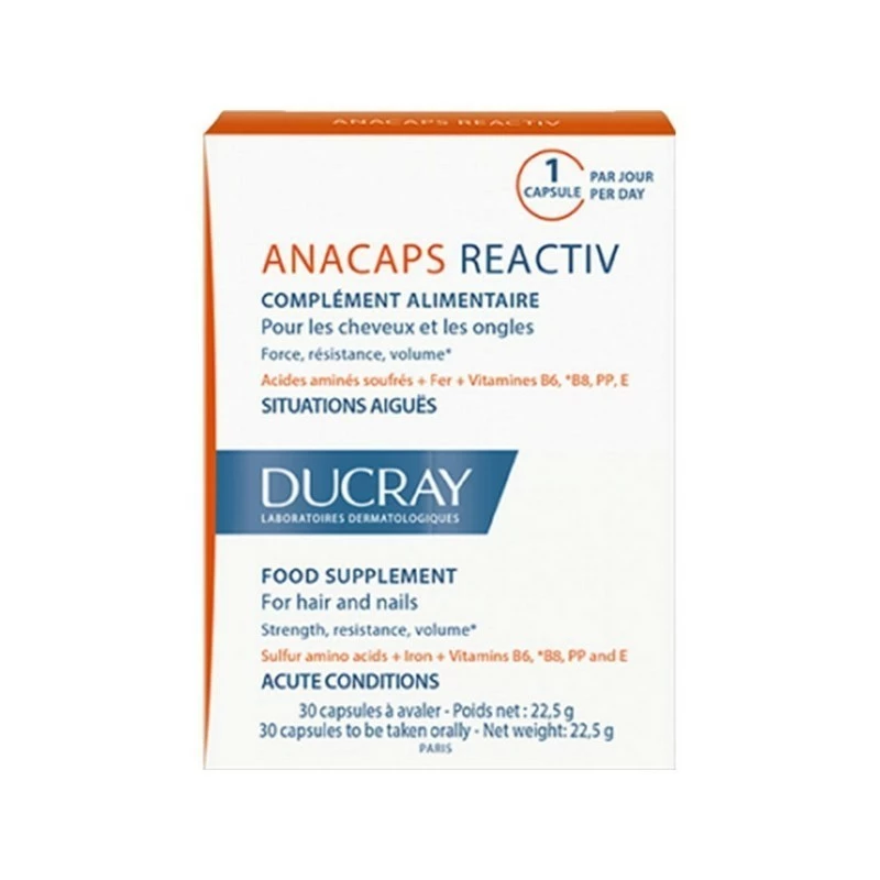 DUCRAY ANACAPS RÉACTIV 30 Gélules