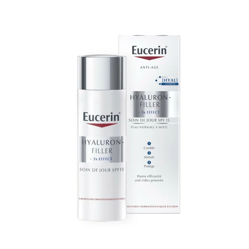EUCERIN HYALURON-FILLER SOIN DE JOUR SPF15 POUR PEAUX NORMALE A MIXTE