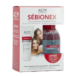 ACM Coffret SÉBIONEX Trio Crème apaisante + Lotion micellaire offerte