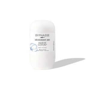 BYPHASSE DEODORANT ROLL ON ANTI TACHES FLEUR DE COTON 50ML