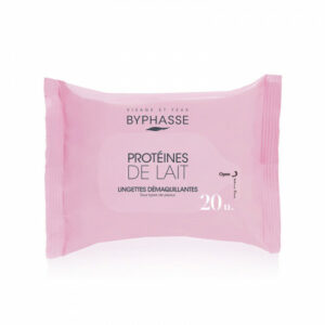 BYPHASSE LINGETTES DEMQUILLANTES PROTEINES DE LAIT 20 UNITES