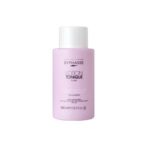 BYPHASSE LOTION TONIQUE PURETE A L’EAU D’HAMAMELIS ET FLEUR D’ORANGER 500ML