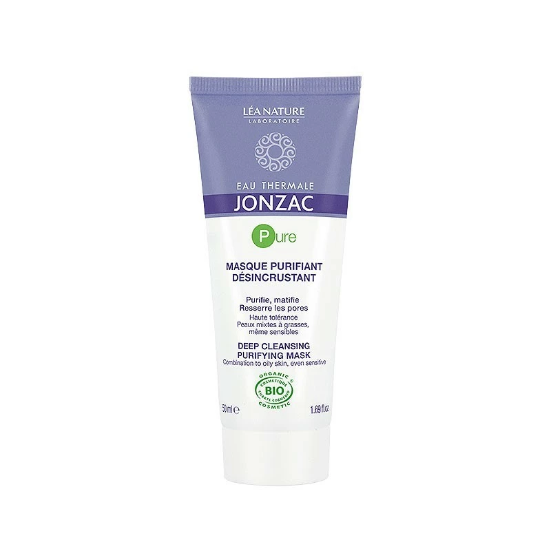 JONZAC PURE Masque purifiant désincrustant, 50ML