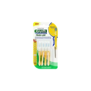 GUM BROSSETTES TRAVELER EXTRAFINE CONIQUE 1.3MM(1514) 4 BROSSETTES