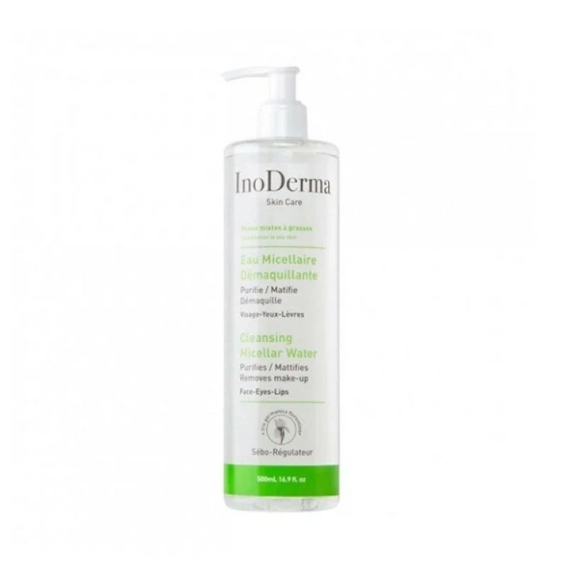 INODERMA EAU MICELLAIRE DEMAQUILLANTE SEBO-REGULATEUR 500ML
