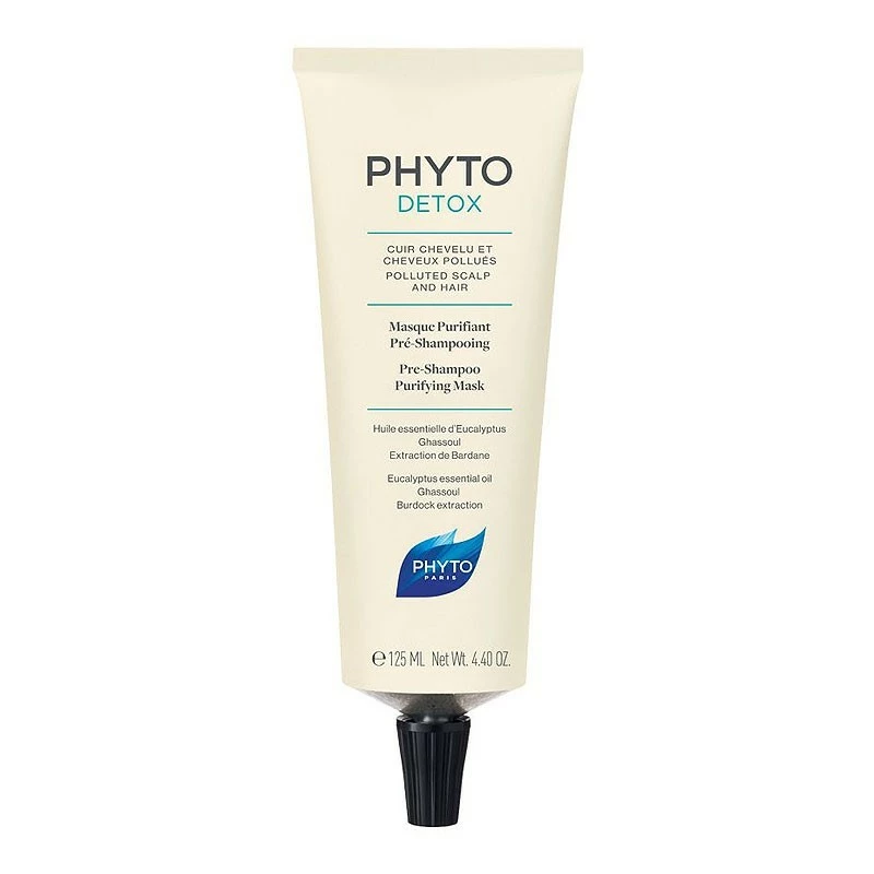 PHYTO PHYTODETOX Masque purifiant pré-Shampooing, 125ML