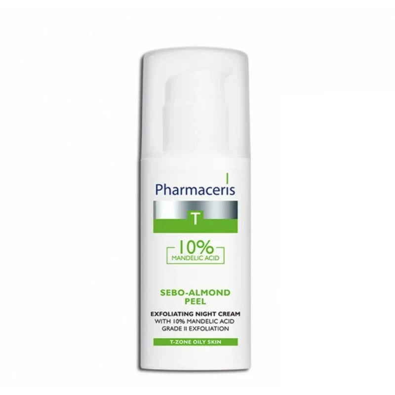 PHARMACERIS T SEBO-ALMOND PEEL CRÈME DE NUIT EXFOLIANTE
