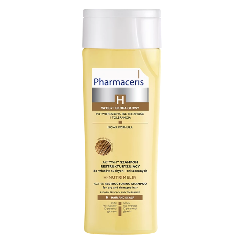 PHARMACERIS SHAMPOOING H-NUTRIMELIN CHEVEUX SEC ET ABÎMES 250 ML