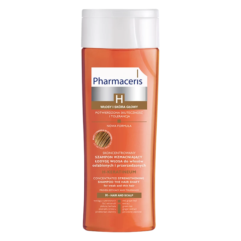 PHARMACERIS SHAMPOOING H-KERATINEUM CHEVEUX FINS ET AFFAIBLIS