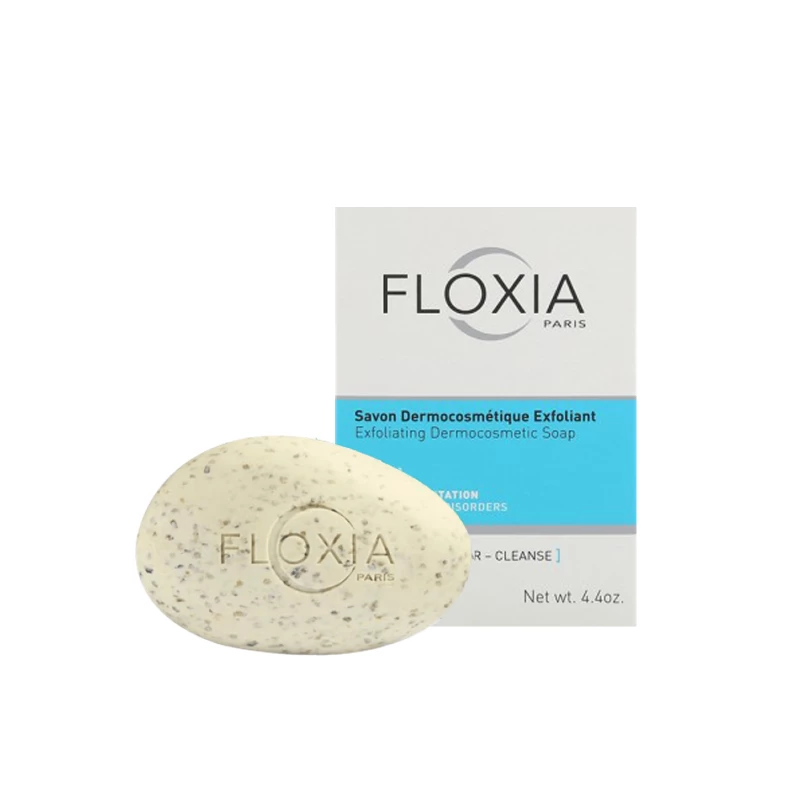 FLOXIA Savon Dermocosmétique Exfoliant 125 gr