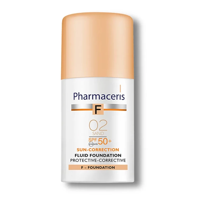 PHARMACERIS F Fond de Teint SPF 50+ SAND 02 , 30ML