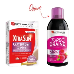 Forté Pharma XtraSlim Capteur 3 en 1 + TurboDraine Offert