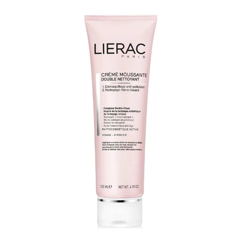 LIERAC CRÈME MOUSSANTE DOUBLE NETTOYANTE 150ML