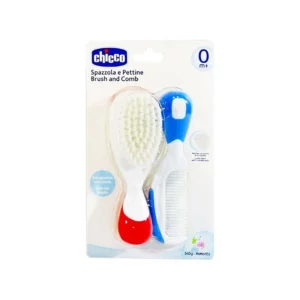 CHICCO BROSSE ET PEIGNE, ROUGE ET BLEU