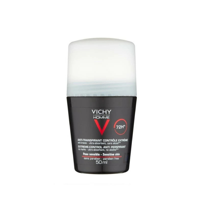 VICHY HOMME DÉODORANT PEAUX SENSIBLES, 50 ML