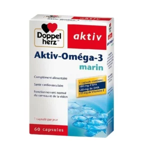 DOPPELHERZ AKTIV Oméga-3 marin, 60 Capsules