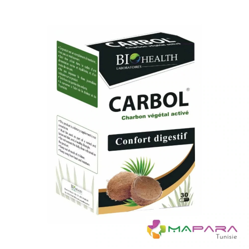 Carbol Charbon Vegetal 30 Gelules