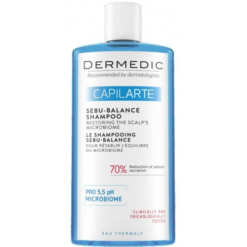 DERMEDIC capilarte shampooing sebu balance cheveux gras 300ml