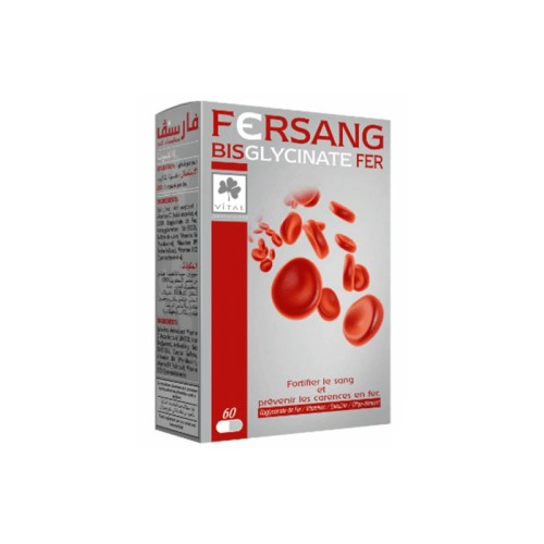 VITAL fersang bisglycinate iron. 60 gélules