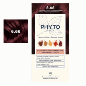 PHYTO COLOR COLORATION PERMANENTE CHATAIN CLAIR CERISE INTENSE 6.66