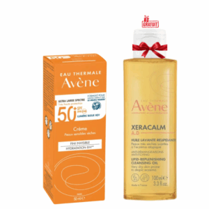 AVENE CREME SOLAIRE TRES HAUTE PROTECTION SPF50+ 50ML+XERACALM HUILE LAVANTE RELIPIDANTE 100ML (OFFERT)
