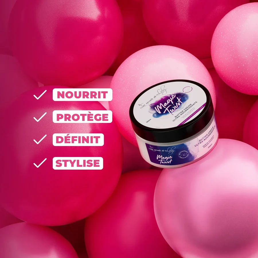 LES SECRETS DE LOLY MAGIC TWIST - CRÈME COIFFANTE SANS RINÇAGE ULTRA NOURRISSANTE 250ML